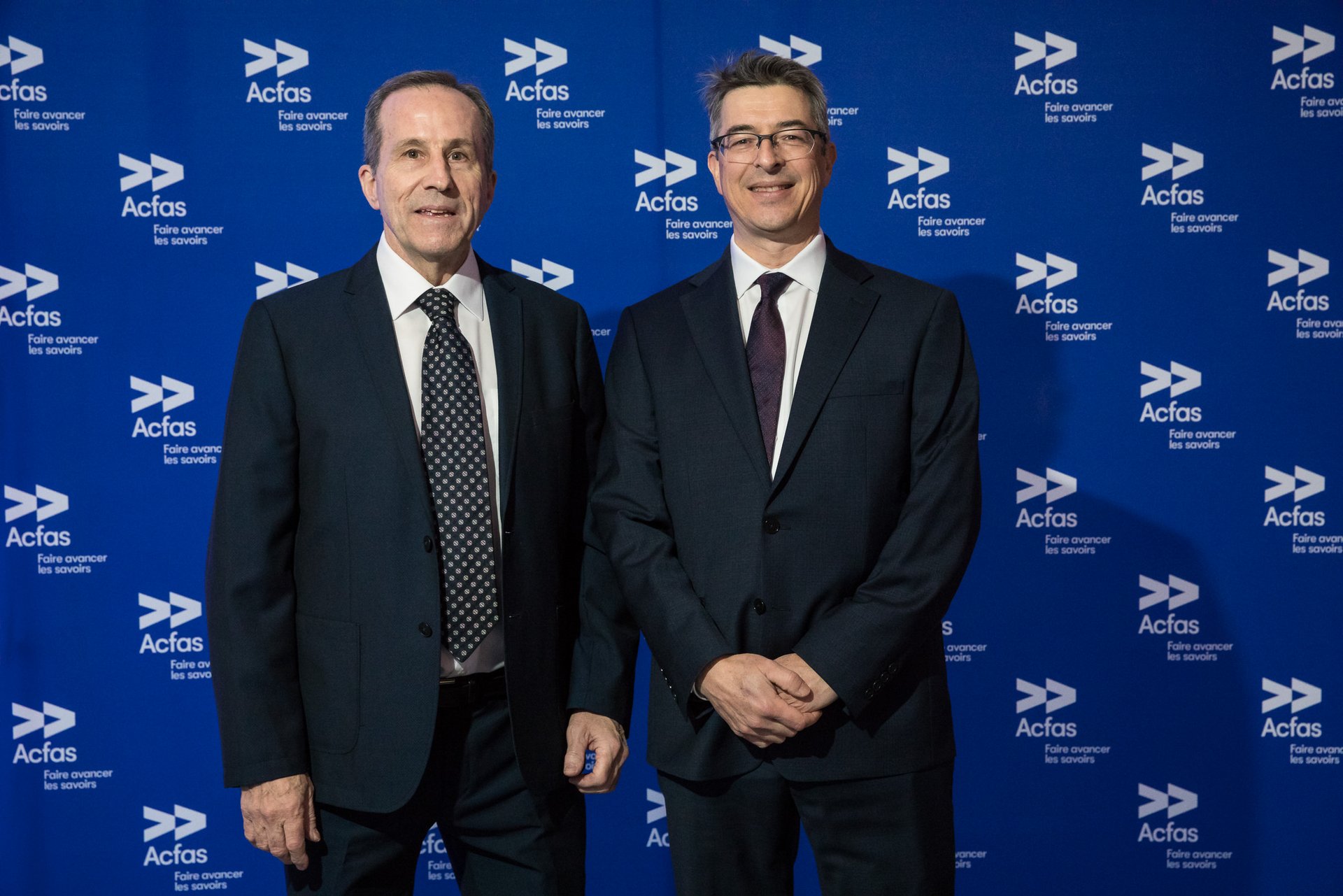 Réal Vallée, professeur à la Faculté des sciences et de génie, au Gala de l'Acfas