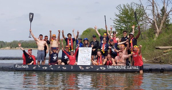 équipe de canoë de béton de l’Université Laval