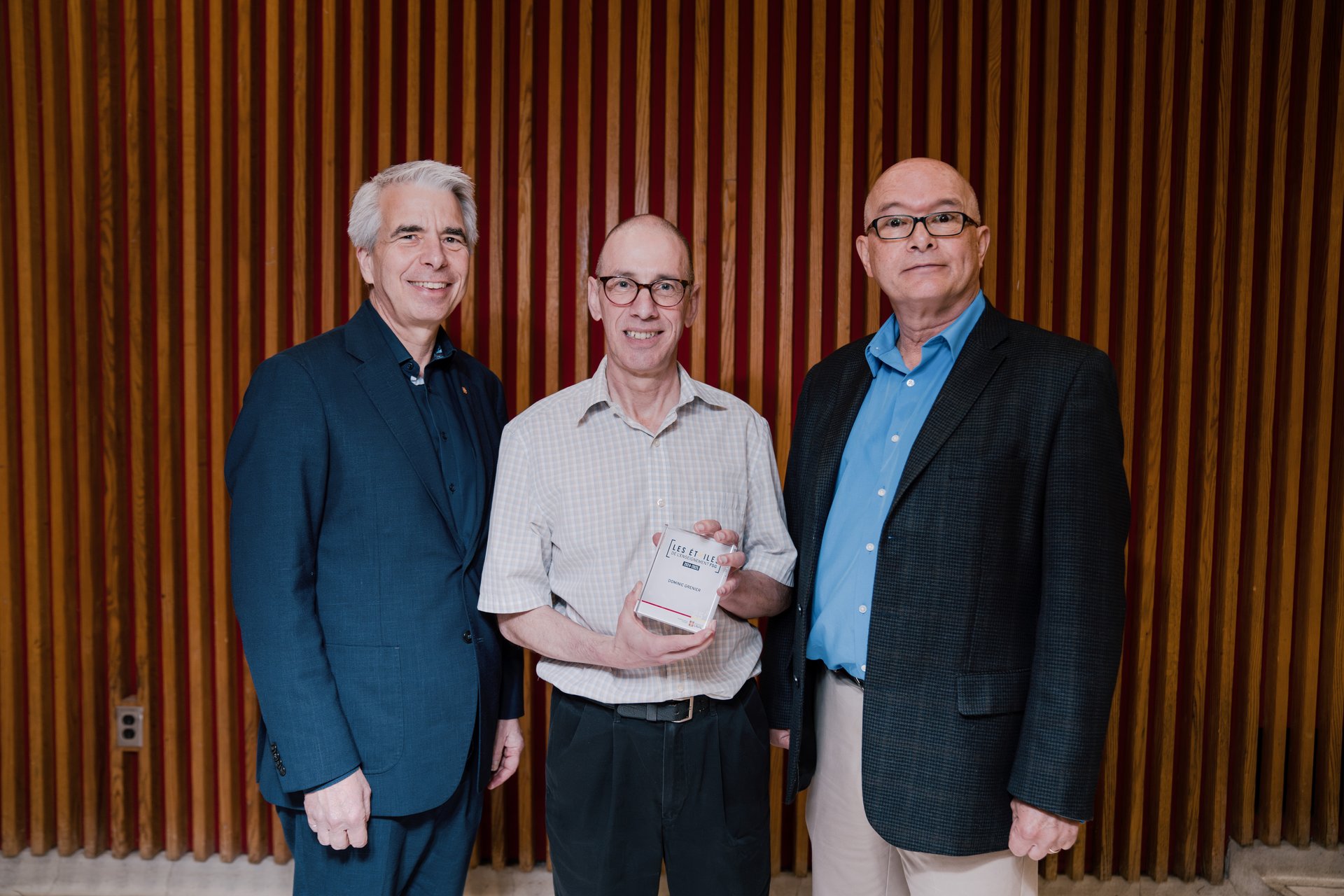 André Zaccarin (doyen), Dominic Grenier, Alain Garnier (vice-doyen aux études)