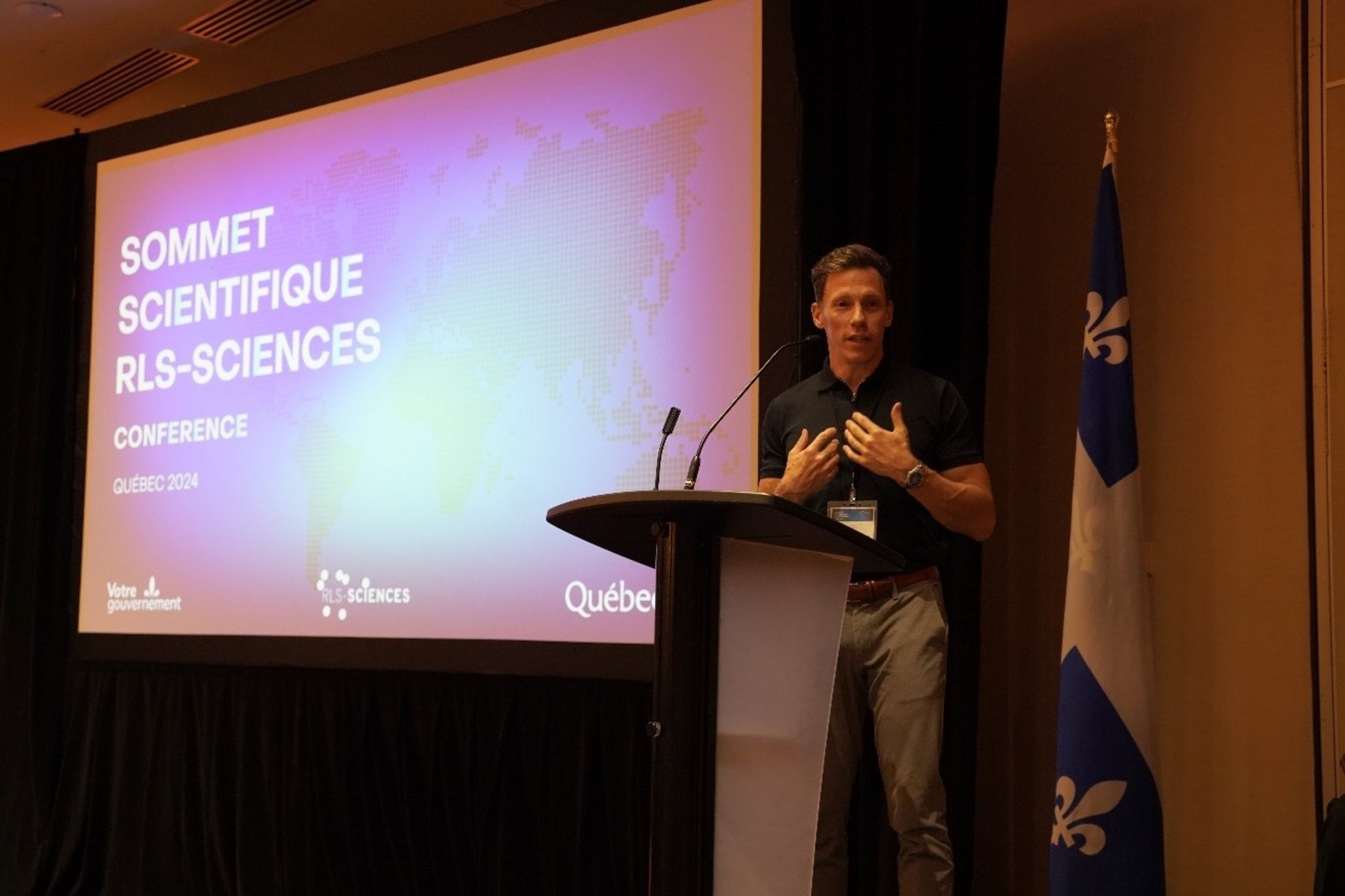 Louis Gosselin au Sommet scientifique du RLS-Sciences à Québec