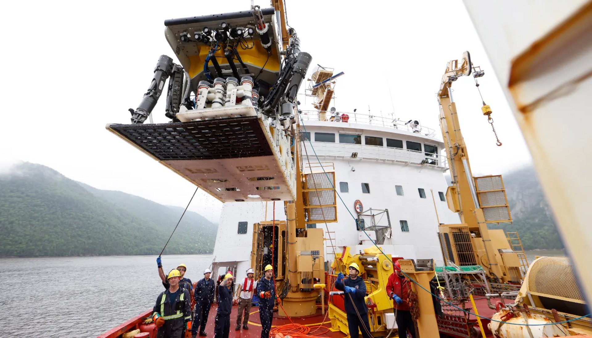 Le véhicule sous-marin télécommandé baptisé Astrid.